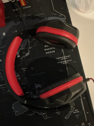 Auriculares Gaming Esperanza Negros y Rojos