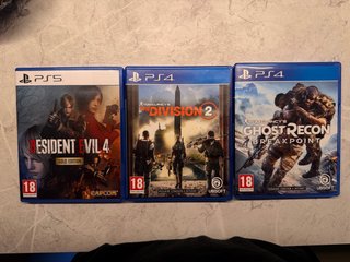 Juegos PS5 y PS4: Resident Evil 4, Division 2