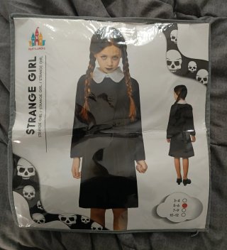 Disfraz de Miércoles talla 5-6 años