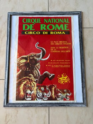 Poster Vintage Circo anni 80