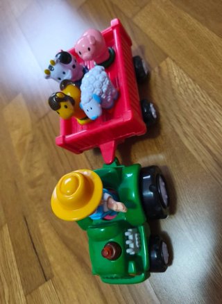Juguete de Granja con Tractor y Remolque