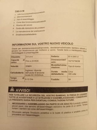 Motorino elettrico per bambini