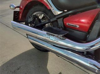 Moto Cruiser Roja y Negra