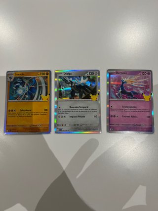 3 Cartas Pokémon 25 Aniversario