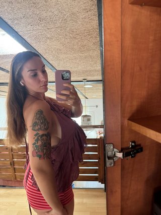 Top Mango Rayas Rosa Talla M