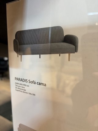 Sofá Cama Tipo Libro Gris
