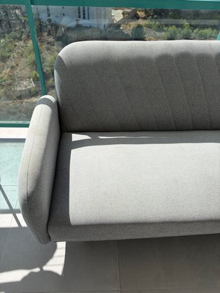 Sofá Cama Tipo Libro Gris