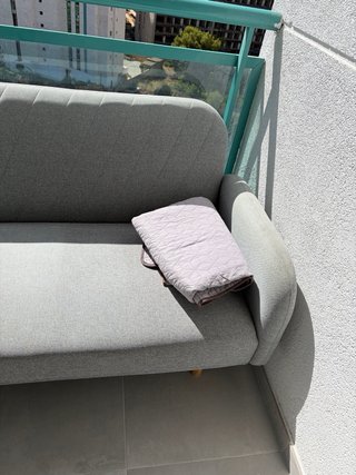 Sofá Cama Tipo Libro Gris