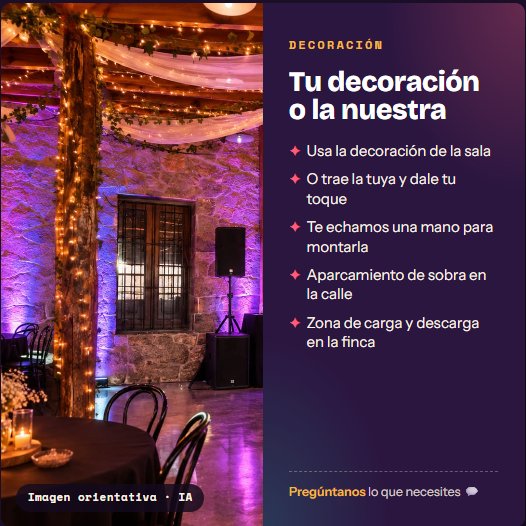 Sala para fiestas y eventos