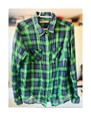 Camisa de cuadros verde y azul Legendar