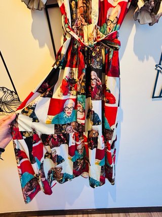 Vestido Iris Apfel Multicolor Tamanho Único
