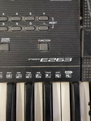 Teclado Yamaha PSR-E263 con soporte
