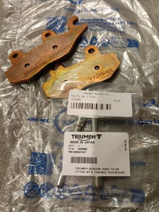 Pastillas de freno Triumph Nuevas
