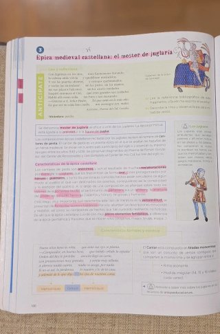 Lengua y Literatura, 1 Bachhillerato