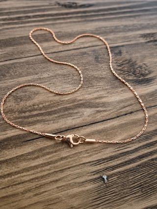 Collar de Cadena Color Oro Rosa