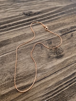 Collar de Cadena Color Oro Rosa