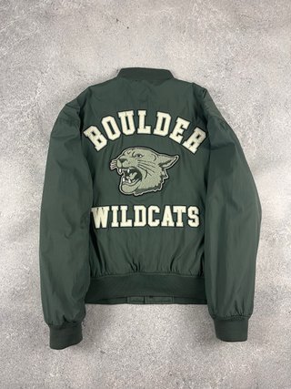 Hollister Boulder Wildcats bomber verde talla L