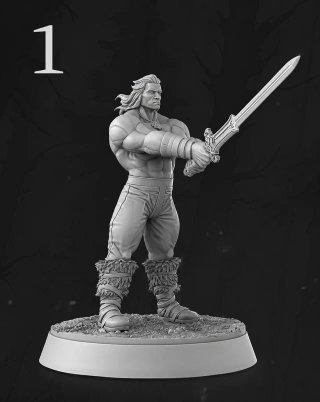 1 Figura Conan Pose A (28mm)