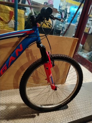 Bicicleta de Montaña Huffy Azul y Naranja