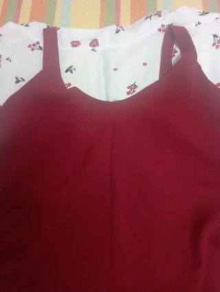 Conjunto mono y kaftán estampado floral