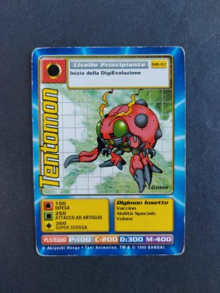 Carta Digimon Tentomon MB-07 1ª Edizione 1999