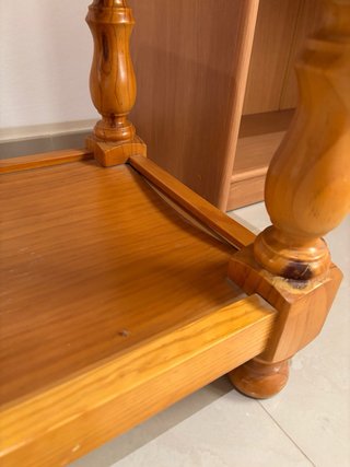 Mesa baja de pino