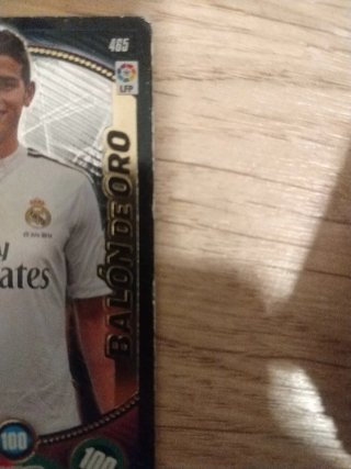 Cromo Adrenalyn XL James Rodríguez Balón de Oro