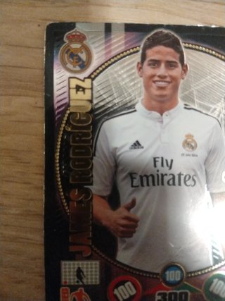 Cromo Adrenalyn XL James Rodríguez Balón de Oro