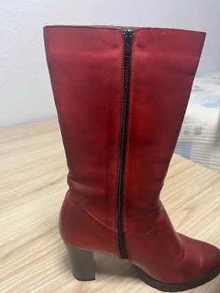 Botas Altas Rojas Talla 40