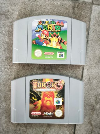 2 Videojuegos Nintendo 64: Mario 64 y Turok 3