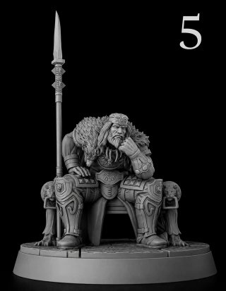 5 Figura Rey Conan 28mm