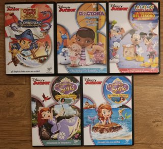 Pack 5 DVDs Disney Junior Español