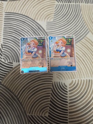 Lotto 2 Carte One Piece Nami nm