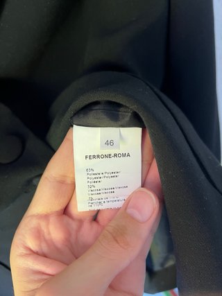 Blazer Negro Sandro Ferrone
