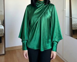 Camisa Zara Verde Talla XS
