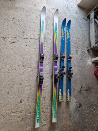 2 Pares de Esquís Head y Decathlon