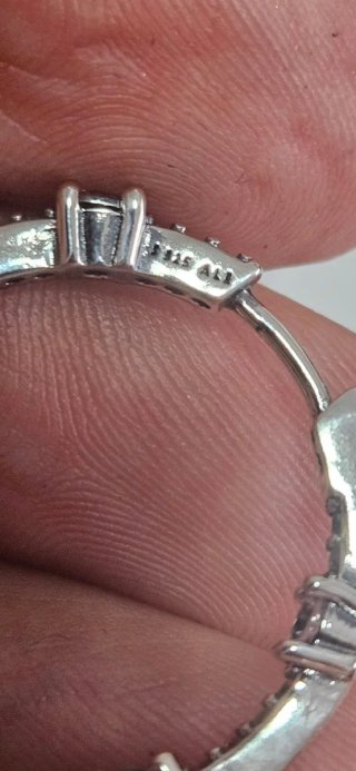 Pendientes Pandora de plata y circonitas