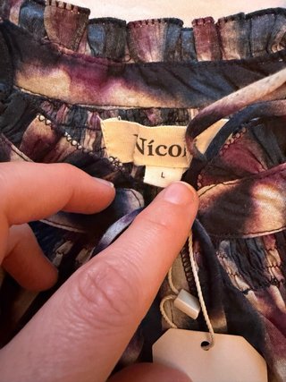 Camisa Oversized Estampada Talla L