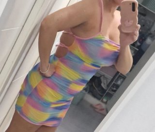 Vestido corto multicolor
