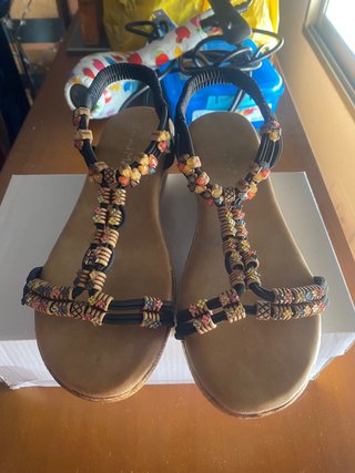 Sandalias You and Me Beige Multicolor