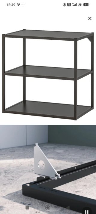 Estantería ENHET negra