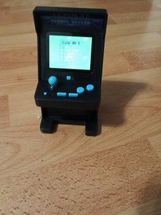 Mini Machine Consola Arcade Negra y Azul