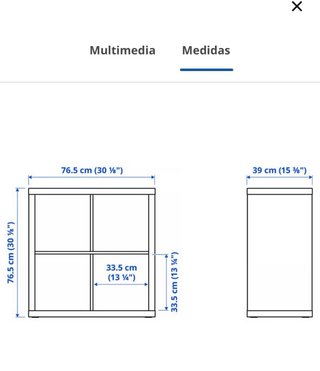 Cajonera Estantería Kallax Ikea con puertas