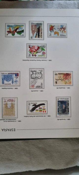 9 Álbumes Sellos España y Barcelona 92 Filabo
