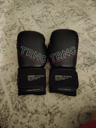 Guantes de Boxeo Decathlon TRNG Negro