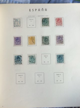 ESPAÑA 1855–1966 · Álbum filatélico con Goya