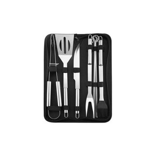 Juego 9 utensilios barbacoa acero inoxidable