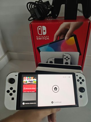 COMO NUEVA! Nintendo Switch OLED Blanca