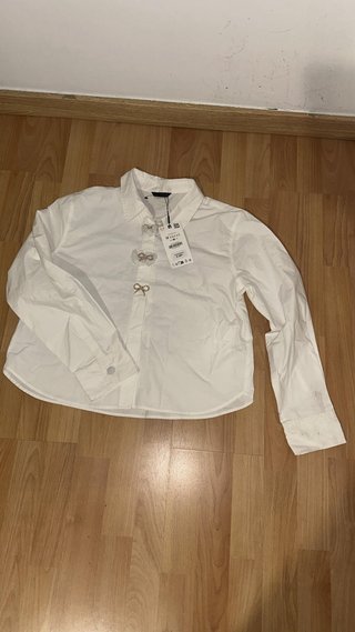 Camisa Blanca Zara Talla M