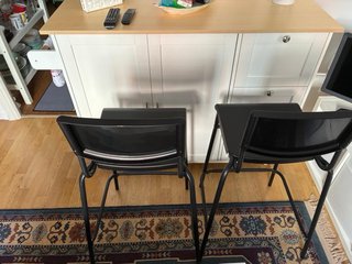 Sillas altas negras Ikea (2 unidades)